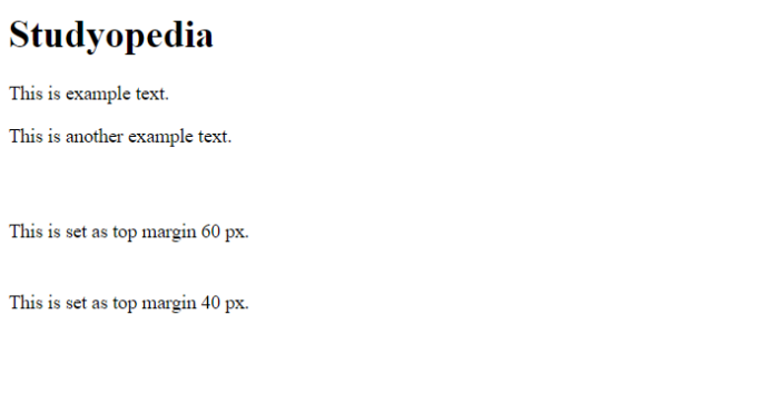 Css Margins Studyopedia