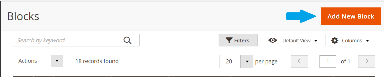 Add new Magento block