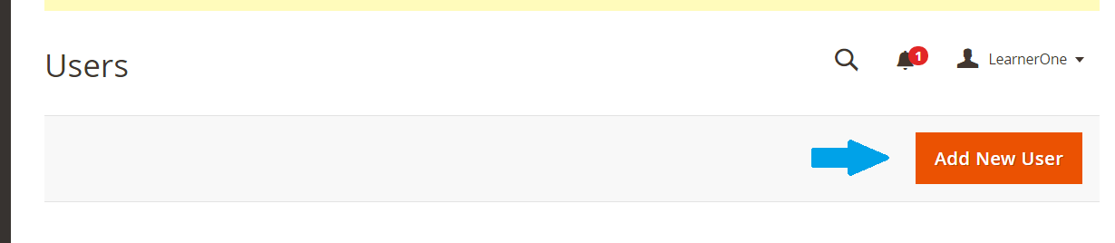 Add new Magento user
