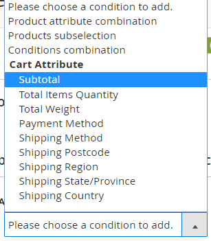 Adding condition for Magento Cart Price Rule