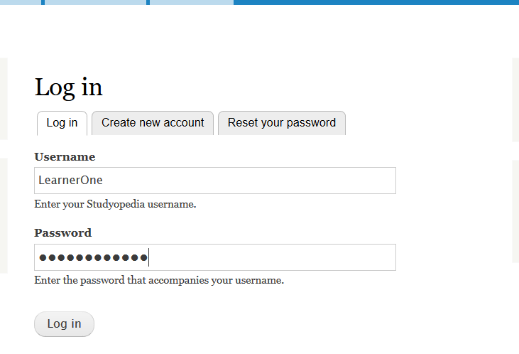 Adding credentials for Drupal website login