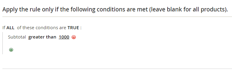 Adding value to Magento cart price rule condition