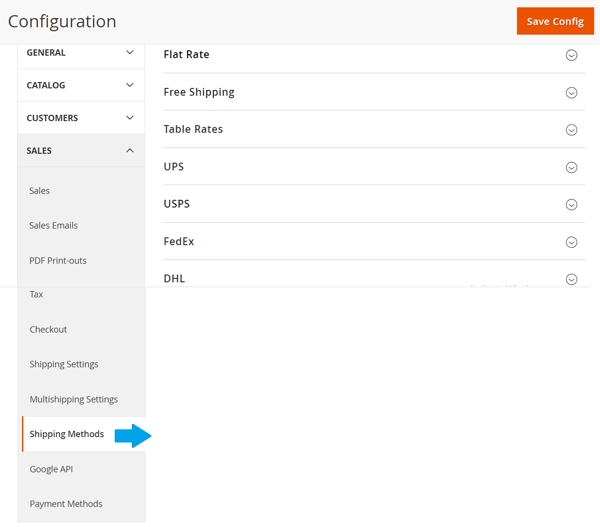 All Shipping Methods for Magento Store visible