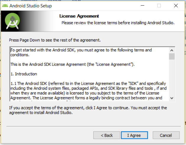 Android SDK License Agreement