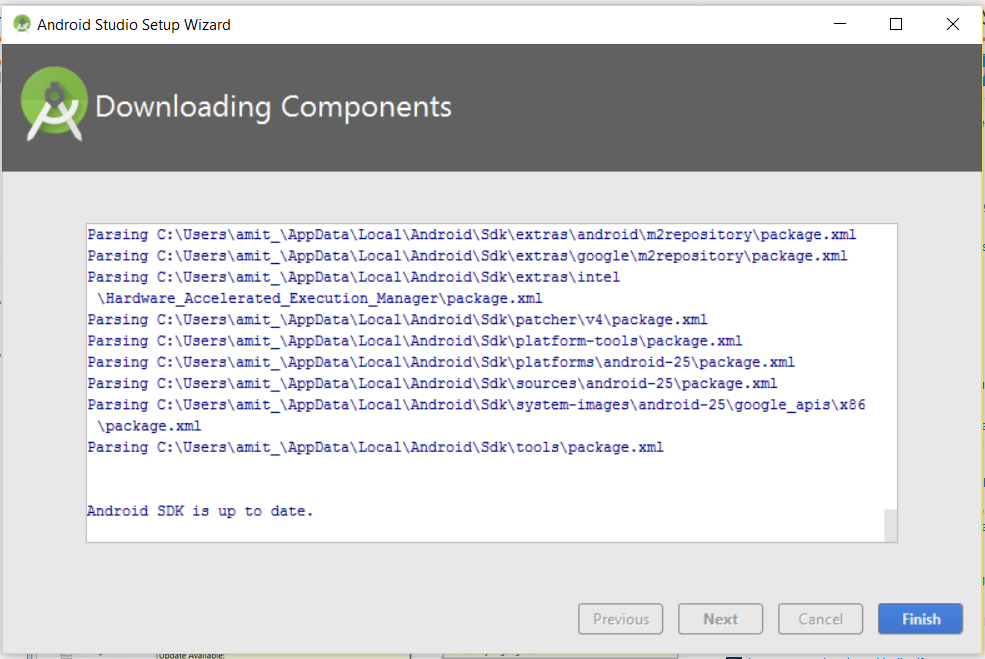Android SDK is up to date