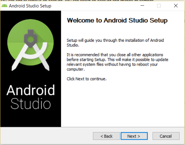 cannot launch sdk manager android studio