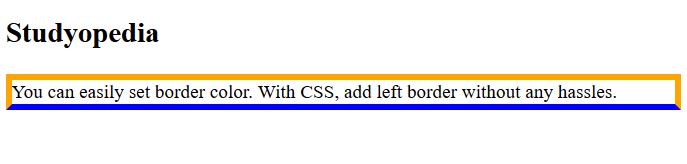 CSS Border Bottom Color