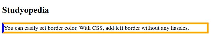 CSS Border Left Color