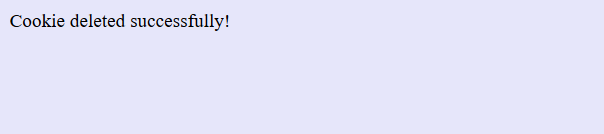 Deleting PHP Cookie