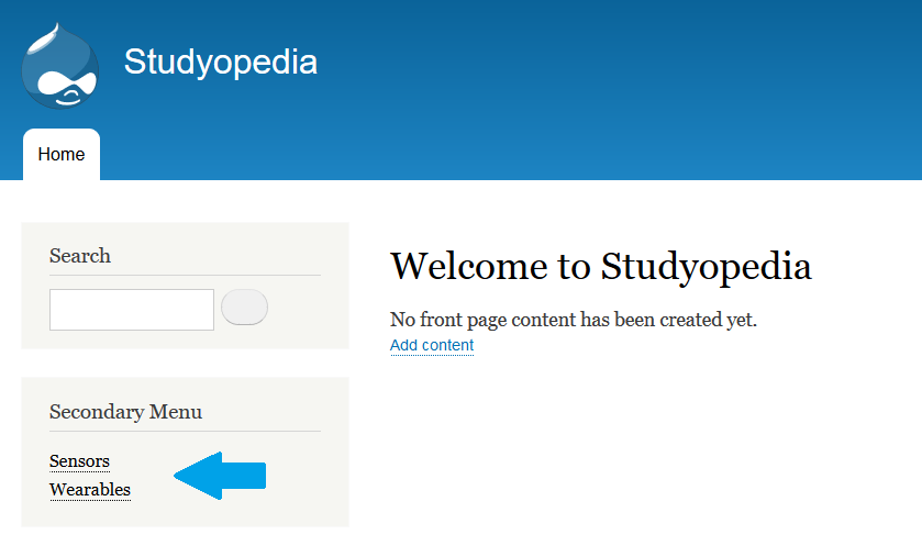 Drupal Secondary Menu added to Sidebar first