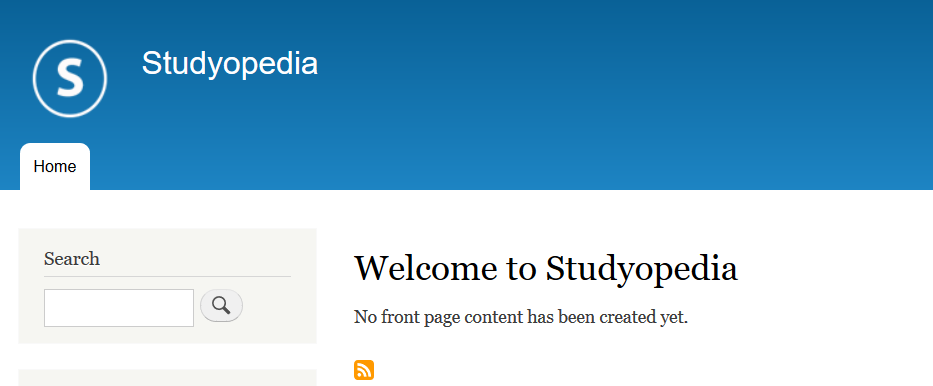 Drupal website Studyopedia home page