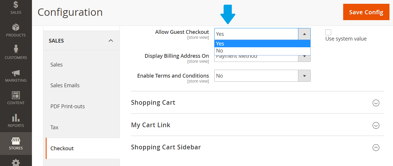 Enable Guest Checkout for Magento Store