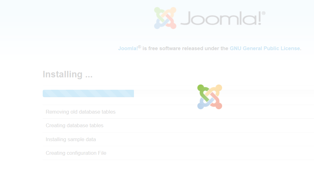 Joomla Installing