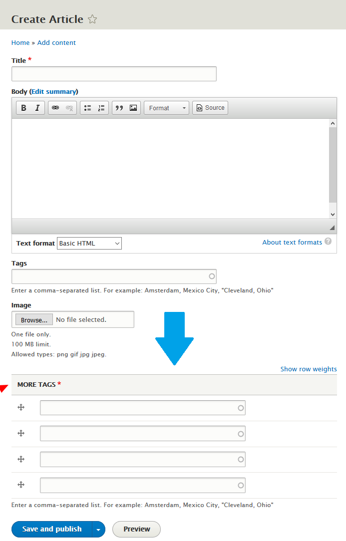 Drupal Vocabulary Visibility while adding content