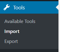 WordPress Import Tool