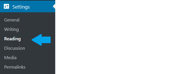 Reach WordPress Reading Settings