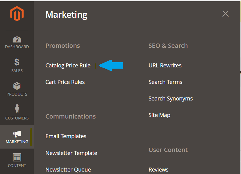 Reaching Magento Catalog Price Rules Settings