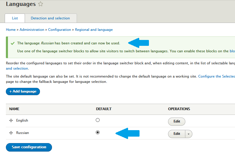 Create Multilingual Drupal Website