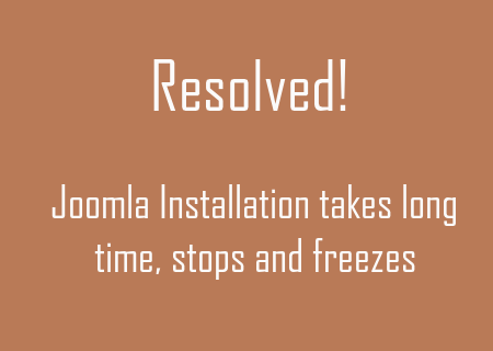 Solve Joomla-Installation-Error