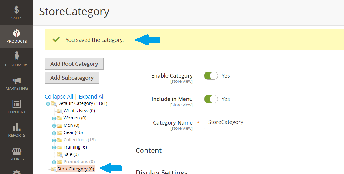 StoreCategory added as new Magento category