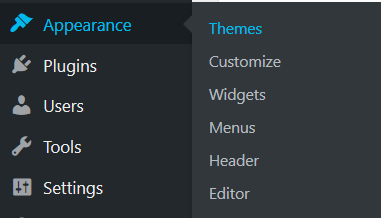 WordPress Themes Appearance 