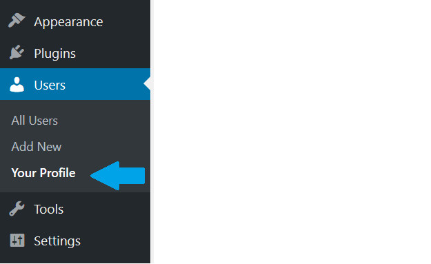 WordPress User profile
