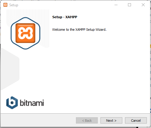 XAMPP installation starts