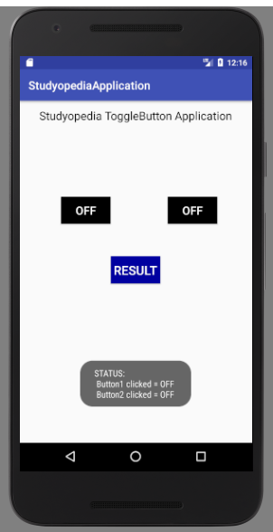 Android ToggleButton Output2