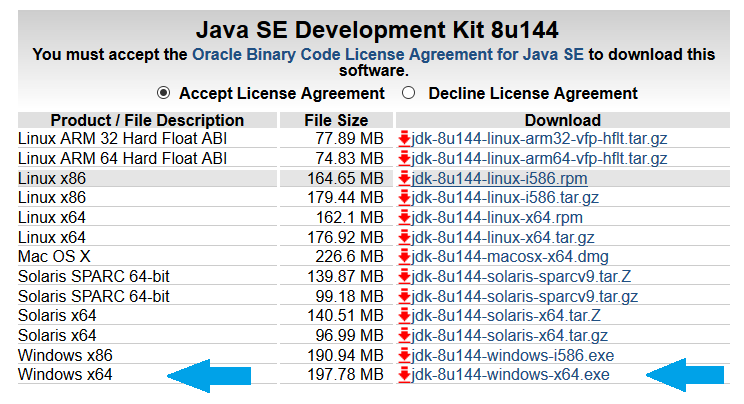 Download Java SE Development Kit 8