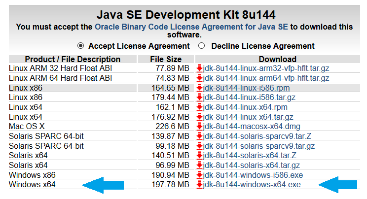 java se development kit 8u151