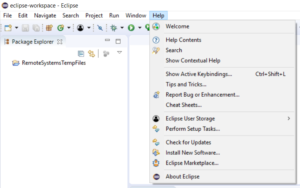 Eclipse Help Menu - Studyopedia