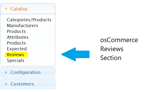 Reaching osCommerce Reviews section
