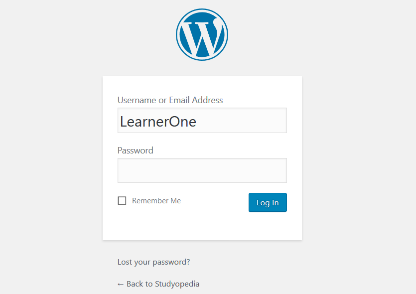 WordPress Login as admin