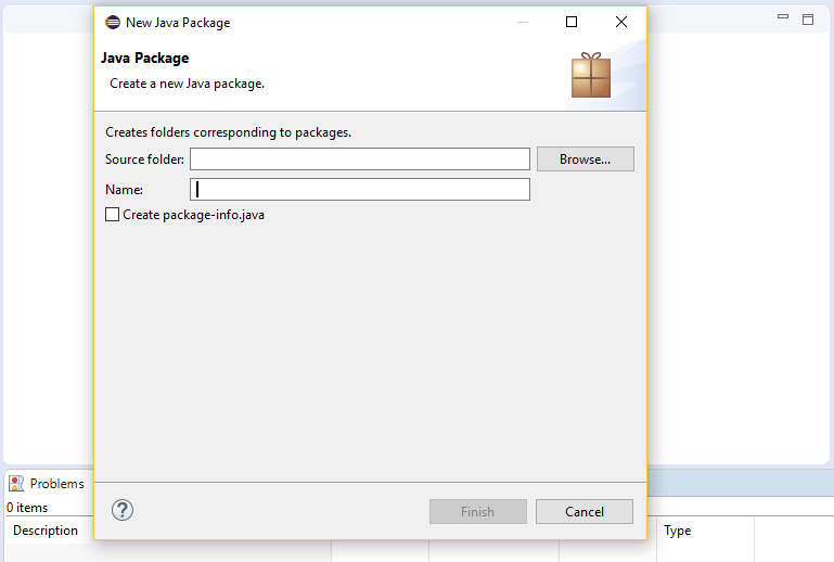Create New Java Package in Eclipse