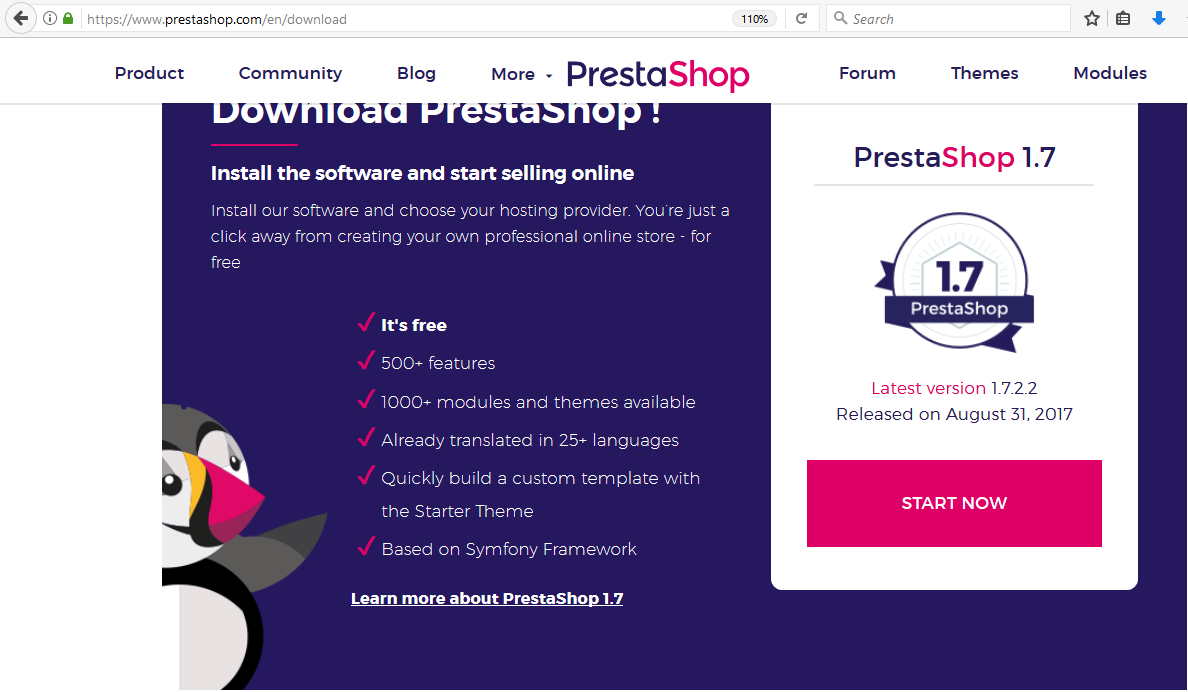 Download PrestaShop