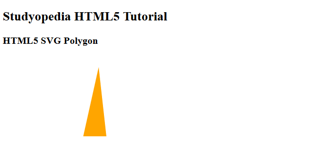 HTML5 SVG Polygon