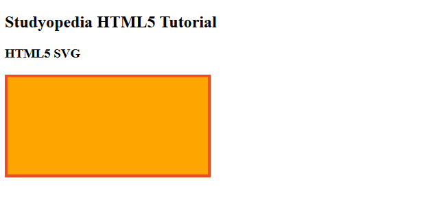 HTML5 SVG Rectangle