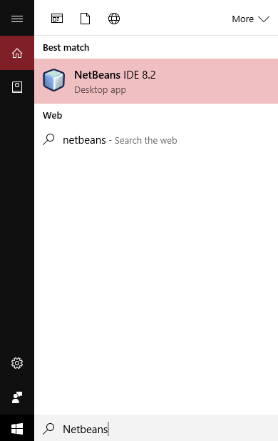 Launch NetBeans IDE after installation
