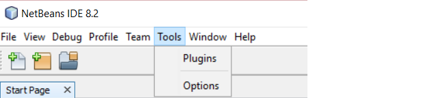 NetBeans IDE Tools menu