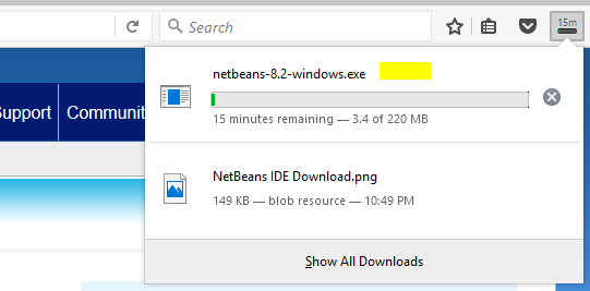 NetBeans IDE downloading