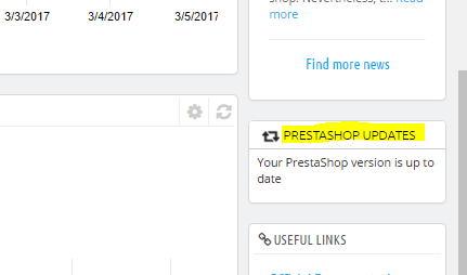 PrestaShop Store already updated