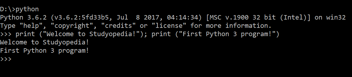 Python output