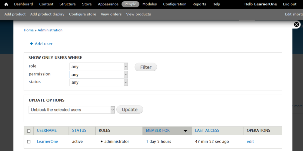 Drupal Commerce Dashboard - Studyopedia