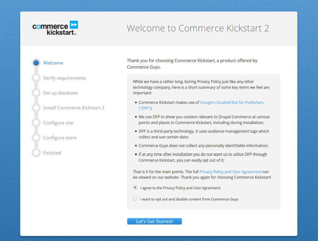 How to Install Drupal Commerce Kickstart 2 on localhost - Studyopedia