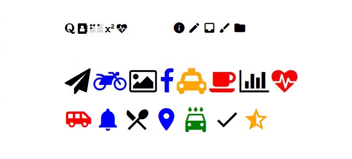 Example of CSS icons