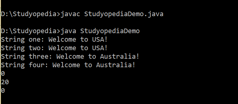 Java String compareto method lexicographically