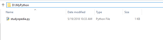 Python file location