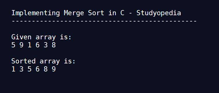 Merge Sort