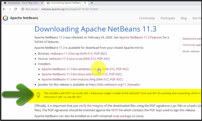 netbeans installation error jdk not found windows 10