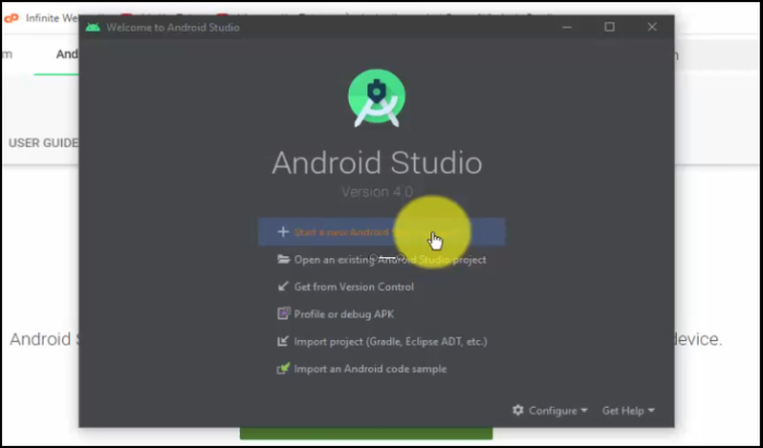 android studio install app